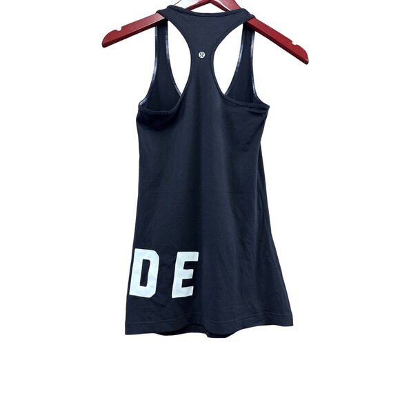 Lululemon Cool Racerback Cycle RIDE Tank Top Black Size 4 - Picture 1 of 5